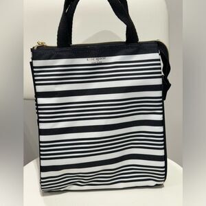 kate spade Navy and White Striped Tote Lunchbag insulated